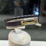 دستبند چرم طرح نوشته خدا کد 10